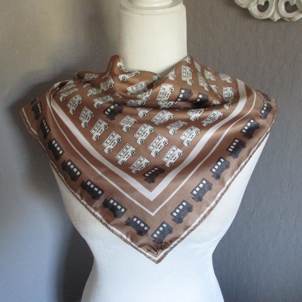 1970s Vera Neumann school bus scarf